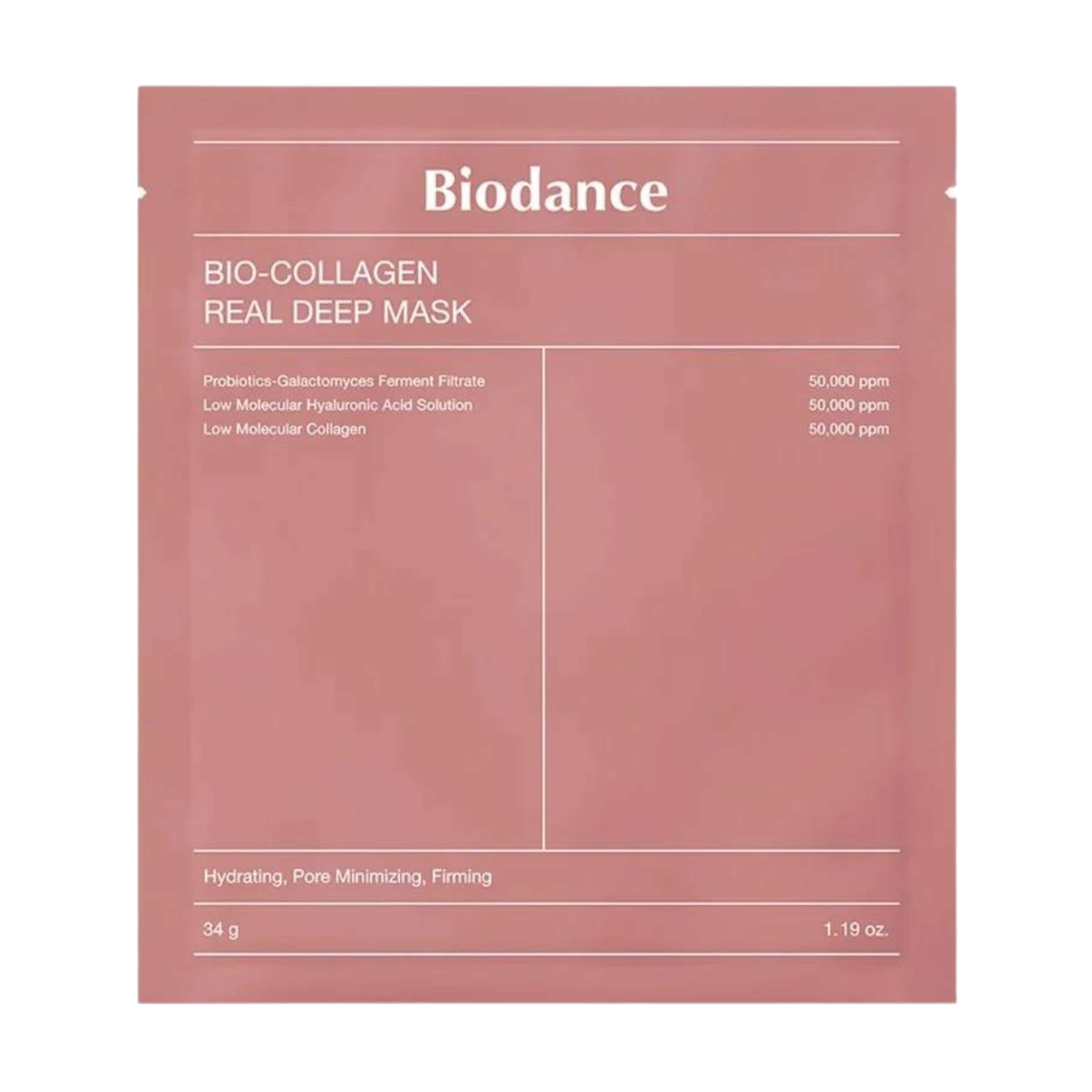BIODANCE Bio-Collagen Real Deep Mask veido kaukė su kolagenu